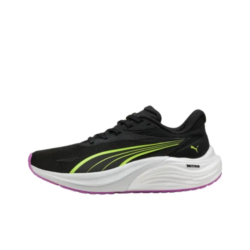 PUMA Electrify Nitro 4 Slip-Resistant Abrasion-Resistant Low-Top Беговые кроссовки Женские Черные