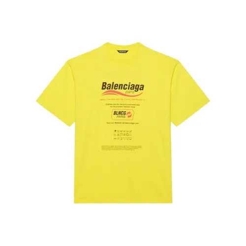 Balenciaga T-Shirt Мужской Желтый