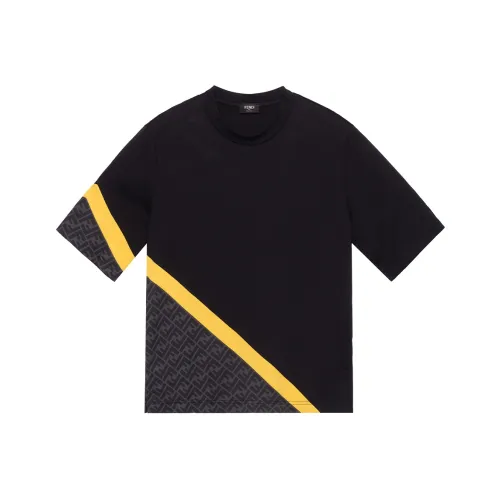 Fendi Черные Мужские T-Рубашки