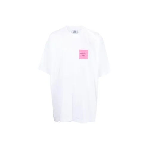 Vetements Белая Мужская T-Рубашка