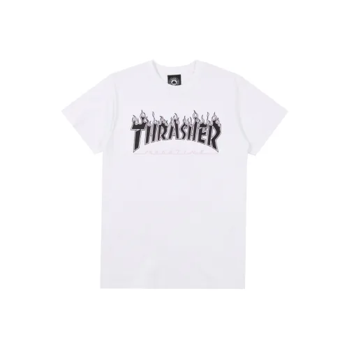 Thrasher T-Shirt US Version Unisex White