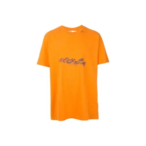 Off Белый SS22 Апельсин Мужская T-рубашка
