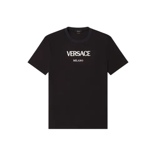 VERSACE Мужские черные T-рубашки