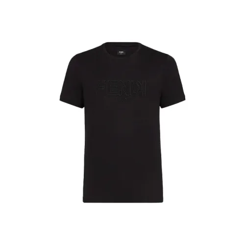 Fendi Черные Мужские T-Рубашки