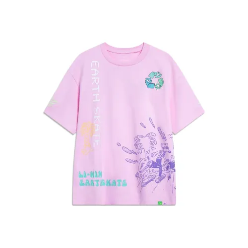 LiNing x Steven Harrington T-Shirt Unisex Pink