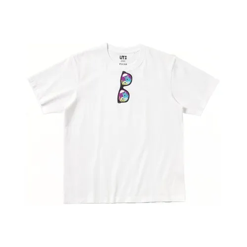 UNIQLO Белая унисекс футболка