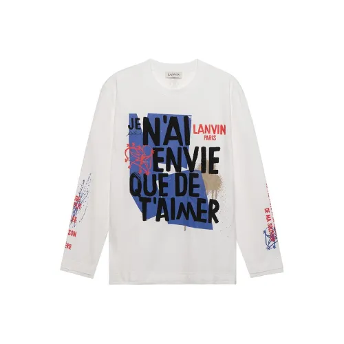 Lanvin Белая Унисекс Футболка