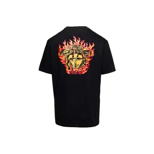 VERSACE Мужские черные T-рубашки