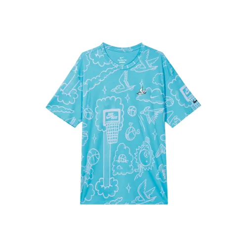 Nike Blue Men's T-Shirts Найк Синий Мужские Футболки