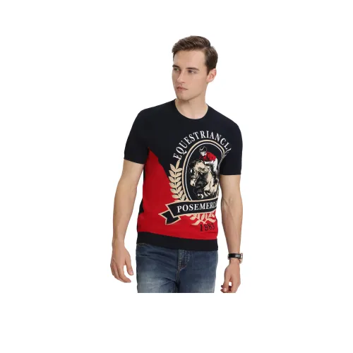 POSEMER Трикотаж Мужской Темно-синий Смешанный цвет