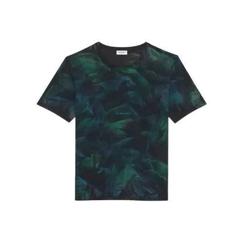 SAINT LAURENT T-рубашка мужская зеленая