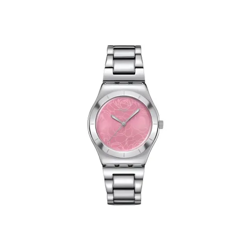 Swatch Quartz Movement Женские часы 33 мм Розовые