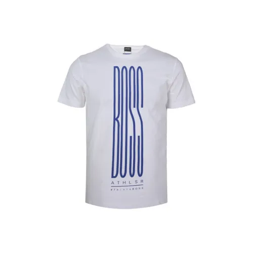 Hugo Boss Белая Мужская T-Рубашка