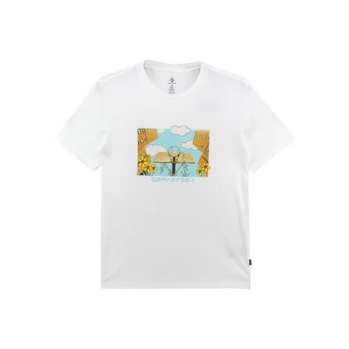 Конверс Overgrown Hoops T-Shirt Мужской Белый