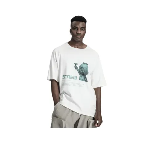 NORVINCY x SCREW Комфортный и дышащий свит-викающий крой из 100% хлопка рубашка унисекс