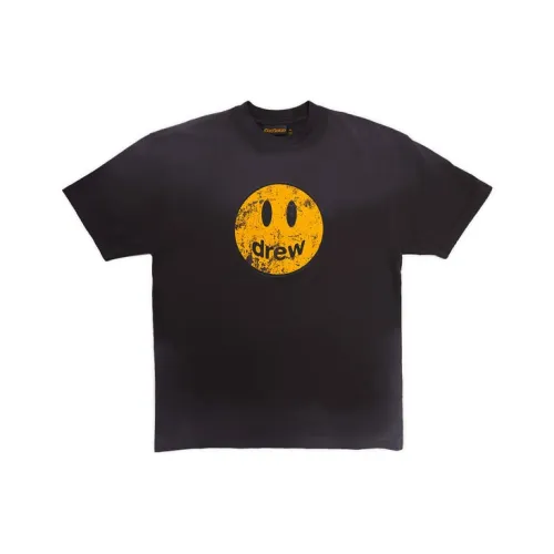 Drew House Smiley Collection Черная Унисекс Футболка