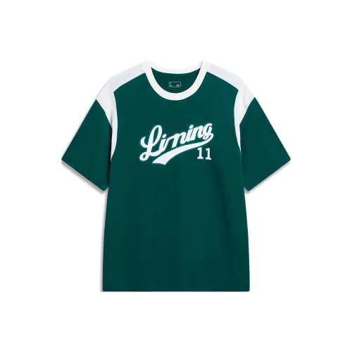 LINING Sports Life Collection Темный Яшма Унисекс T-рубашки
