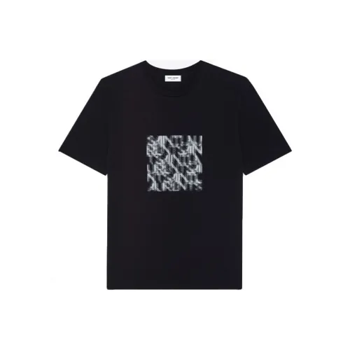 SAINT LAURENT Мужские черные T-рубашки