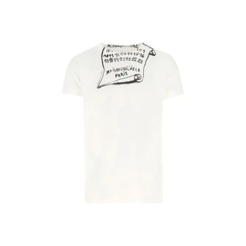 Maison Margiela Белая Мужская T-Рубашка