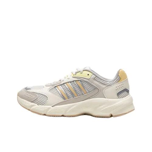 Adidas Crazychaos Slip-resistant Abrasion-resistant Low Top Беговые кроссовки Женские Бежево-желтые