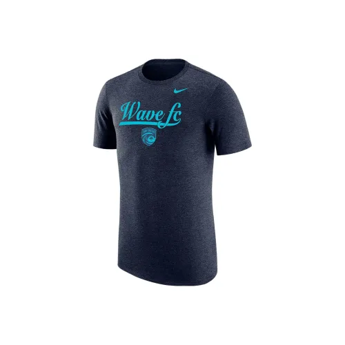 Nike Темно-циановые Мужские T-рубашки