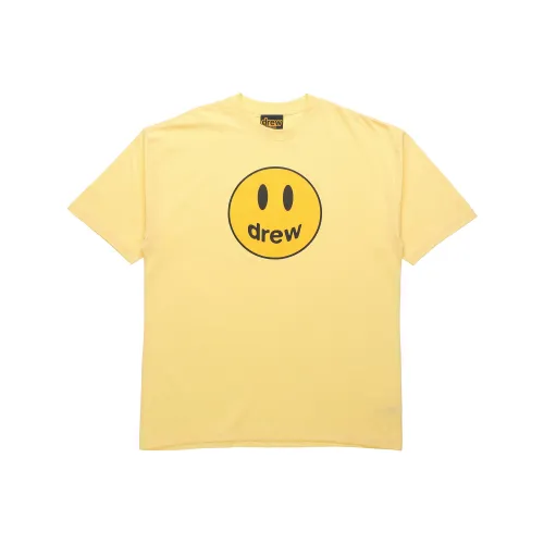 Drew House Smiley Collection Светло-желтая унисекс футболка
