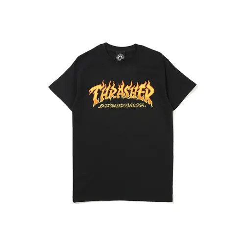 Thrasher T-Shirt US Version Unisex Black Т-Рубашка Thrasher US Version Унисекс Черная