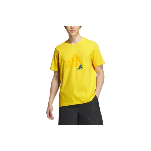 Adidas X SEEBIN Co Бренд SS23 Солнечный Желтый Мужская Футболка