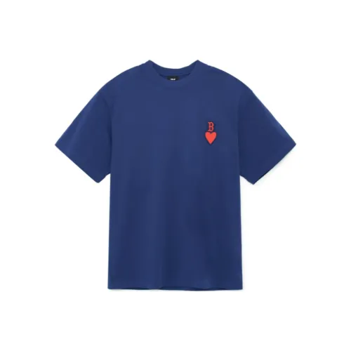 Mlb Base Logo SS23 Heart Series Темно-синяя Мужская T-рубашка