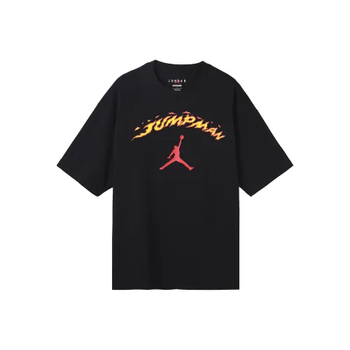 Джордан Fire Jumpman Черные Мужские T-рубашки