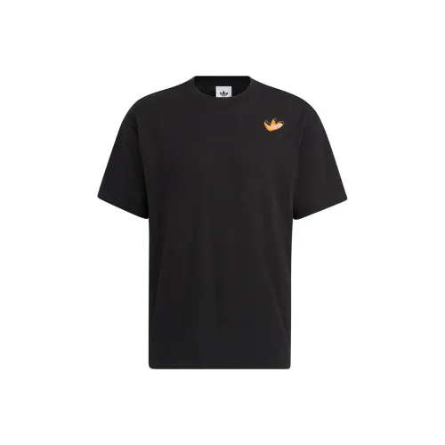 Adidas Originals Рукав с оборванным плечом T-рубашка Унисекс Черный