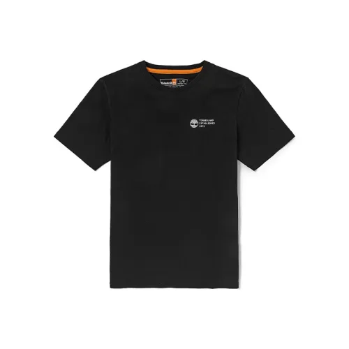 Timberland Рукав с оборванным плечом T-рубашка Мужская Черная Американский Винтаж