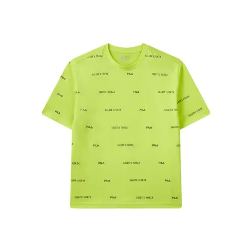FILA T Рубашка Мужская Яркая Жидкость Зеленая