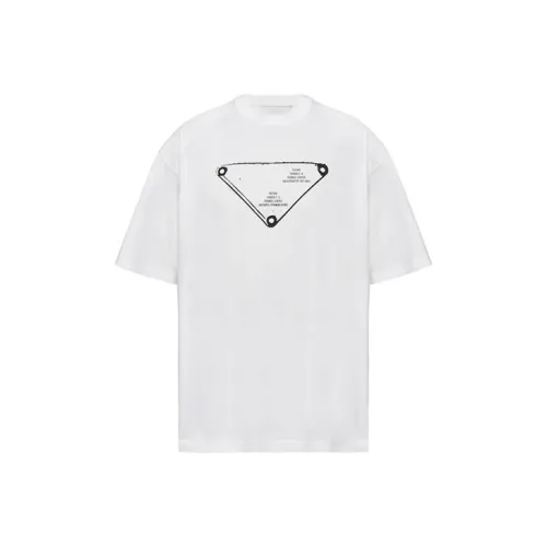 PRADA Белые Мужские T-рубашки