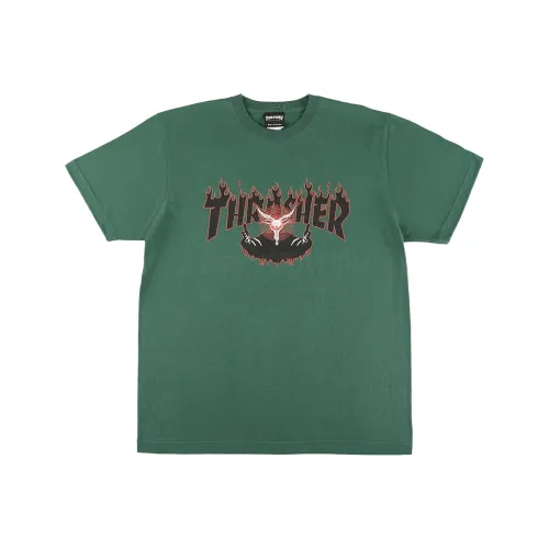 Thrasher T-Shirt Японская версия Унисекс Яшма