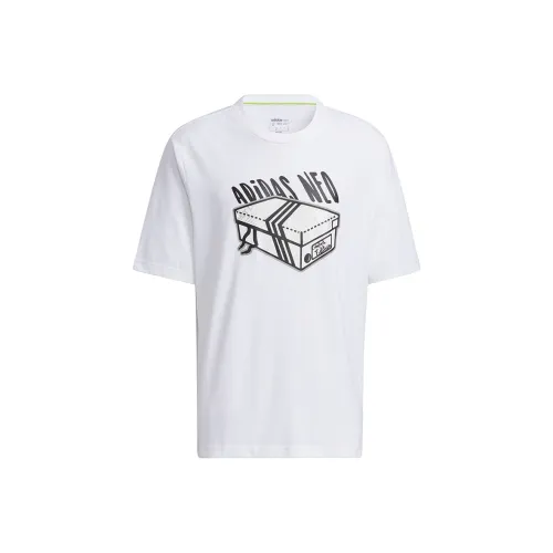ADIDAS NEO Белый Мужской T-Рубашки