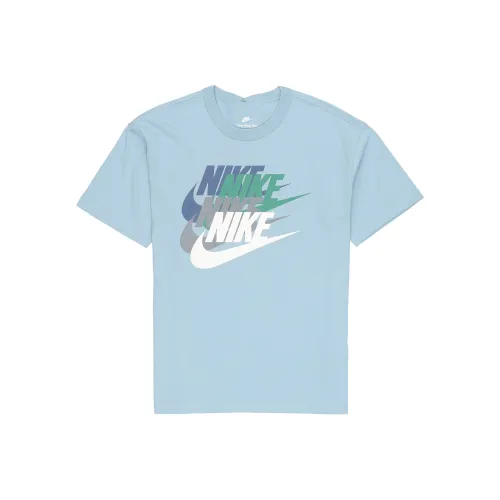 Nike Blue Men's T-Shirts Найк Синий Мужские Футболки