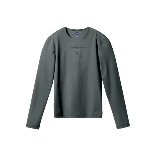 YEEZY x Gap X Balenciaga Длинный рукав Вторая кожа Т-рубашка Мужская Темно-зеленый