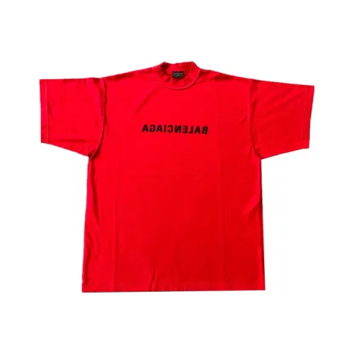 BALENCIAGA Красные Унисекс Футболки