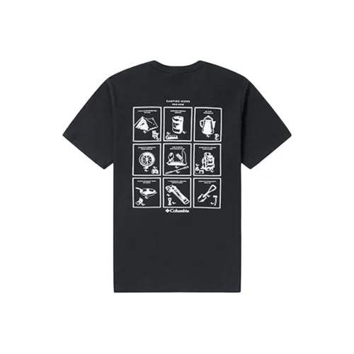 Мужская черная футболка с совместным брендом Columbia
