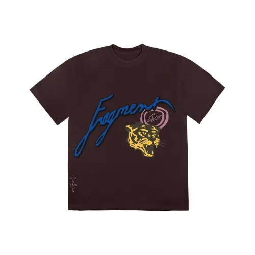 TRAVIS SCOTT Коричневая унисекс футболка