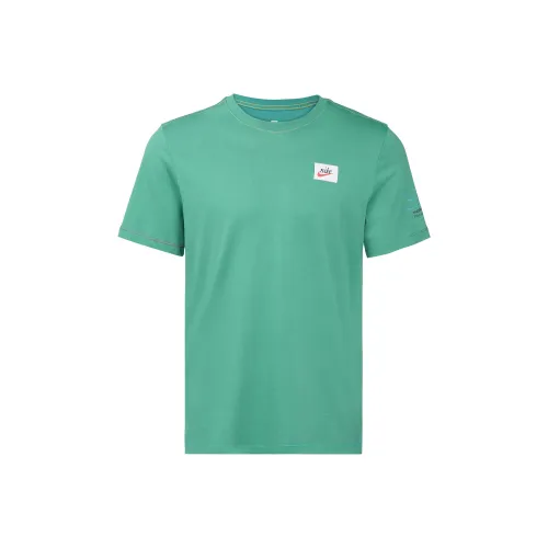 Nike Светло-зеленые Мужские T-рубашки