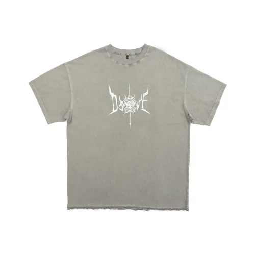 D5OVE SS22 T-Shirt Unisex Выцветший Серый