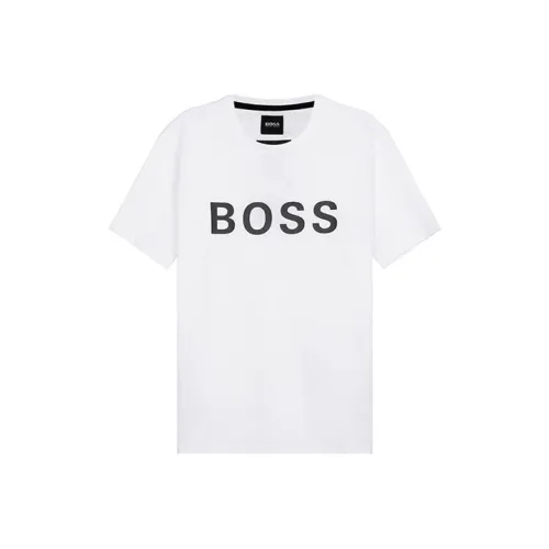 Hugo Boss Белая Мужская T-Рубашка