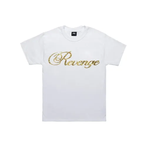 Revenge Прямой крой T-рубашка Мужская Белая