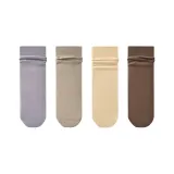 Пыльно-синий + Серо-зеленый + Бежево-желтый + Кофейный (4 упаковки)