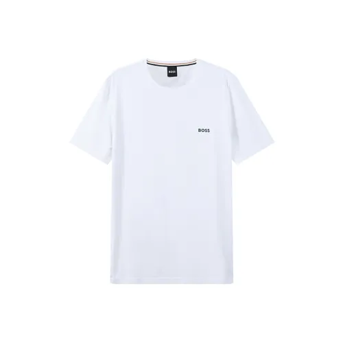 Hugo Boss Белая Мужская T-Рубашка