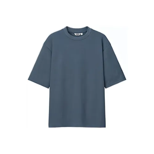 Uniqlo U Collection Морской синий Унисекс Футболка