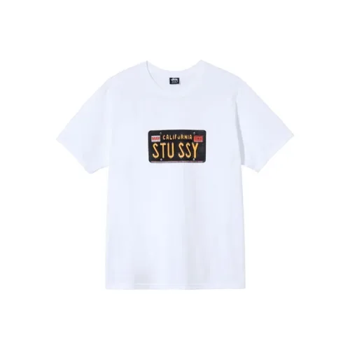 Stussy License Plate Tee T-Shirt Unisex White