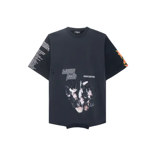 BALENCIAGA Синяя Унисекс Футболка